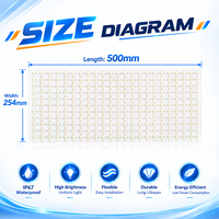 Feuille lumineuse LED flexible IP67 étanche DC24V Dimmable 6000K 242 LED SMD2835 CRI 90 Garantie 3 ans Panneau diffuseur de surface