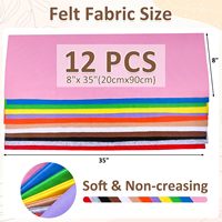 Feutre classique durable épais de 1,4 mm, tissu doux en feutre, couleurs assorties, lot de feutres pour patchwork non tissé
