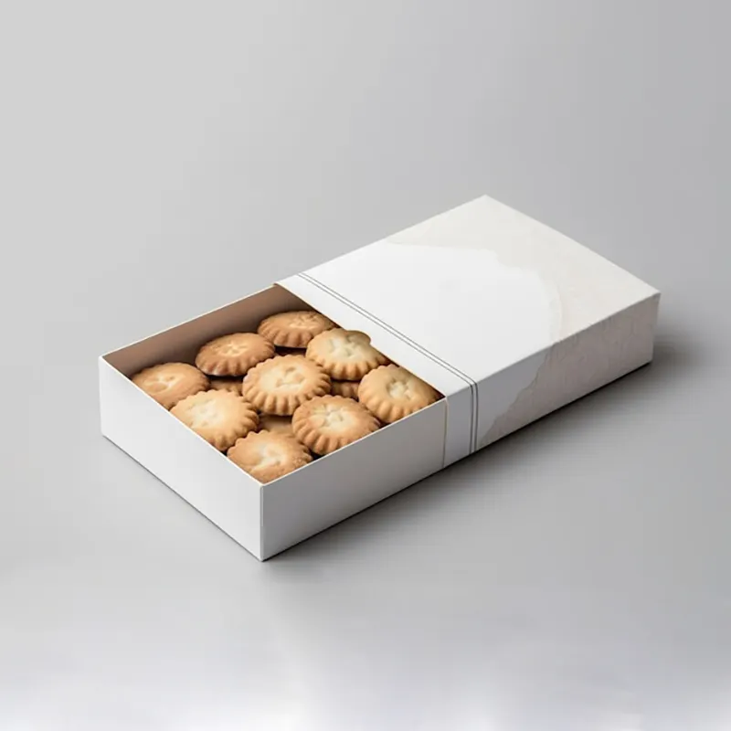 Kleine Dessert-Keksbox Verpackung kundenspezifischer Druck Bäckerei-Schachteln einziehen