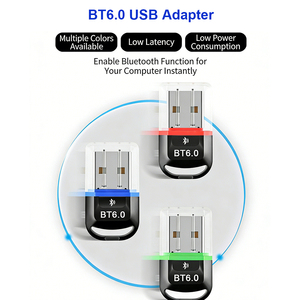 Adaptador <span class=keywords><strong>USB</strong></span> BT 6.0 con Controlador Gratuito, Transmisor y Receptor, Dongle Inalámbrico <span class=keywords><strong>USB</strong></span> BT 6.0 para Computadora - Product Image 3