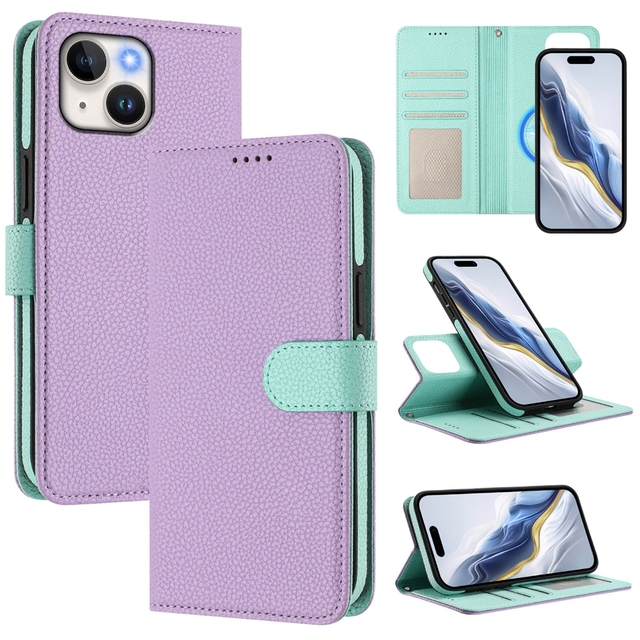 2 in 1 Detachable Wallet Leather Cover for Iphone 15 Plus 14 13 12 Pro Max 11 8 7 6 Magnetic Wireless Charge Cards Slot Case