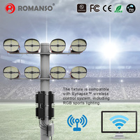 Projecteur LED de stade Romanso IP66 500W-1200W 150Lm/W UL CUL 4Hx4V 6Hx6V avec gradation 0-10V pour éclairage sportif