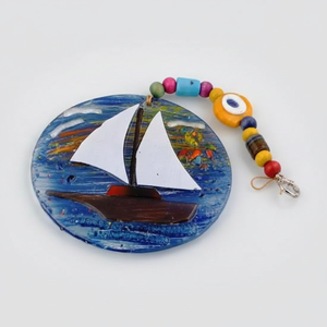 12 X 22 cm Glass Evil Eyes <b>Wall</b> <b>Decoration</b> Stylish and Unique <b>Wall</b> Hangings - Product Image 2