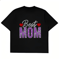 Transfert de strass personnalisé, motif de transfert thermique « Meilleure maman » pour t-shirts
