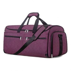 Muestra gratuita: Bolsa de lona plegable con precio de fábrica, bolsa de viaje para ropa y accesorios de teléfono, bolsa de equipaje de mano. - Product Image 2
