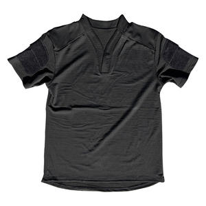 T-shirt tattica da uomo a maniche corte in nylon ed elastan ad asciugatura rapida per allenamento sportivo all'aperto ed escursionismo - Product Image 2
