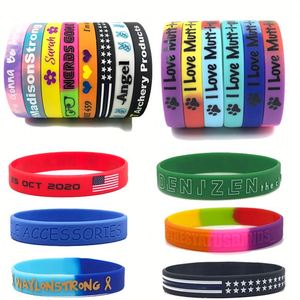 Pulseras de Goma Personalizadas al por Mayor para Festivales, Conciertos, Fiestas, Pulseras de Silicona para Regalos Promocionales - Product Image 4