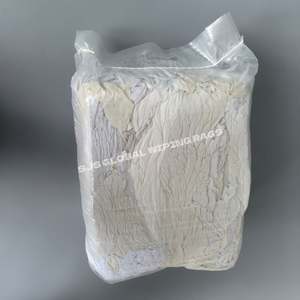 Trapos de algodón para uso industrial, paños de algodón 100%, trapos de lana blanca reciclada para limpieza - Product Image 1