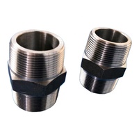 Raccord de tuyau d'extension, embout hexagonal fileté, fonte en acier inoxydable 304 316 BSP NPT BSPT hexagonal haute pression 150lbs embout hexagonal