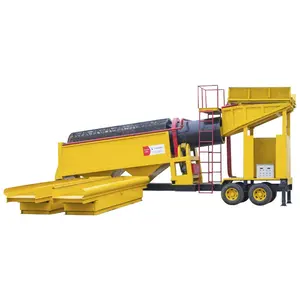 Trommel Screen Gold Washing Plant Alluvial Mobile Mining Separating Small Scale Gold Mining Equipment