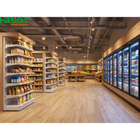 Aménagement complet de supermarché : conception 3D, rayonnages gondole et équipement de vente au détail complet