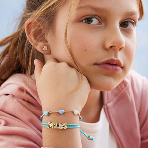 Waterproof 316L Stainless Steel Fashion <b>Bracelet</b> & Bangle 14K 18K Gold Plated Heart Girls Kids <b>Bracelets</b> for Girls Kids - Product Image 1