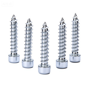 Tornillos autorroscantes de cabeza hexagonal M5 M6, zincados, de cabeza cilíndrica para aplicaciones en muebles de madera, estándar métrico, grado B, nivel 4.8 - Product Image 3