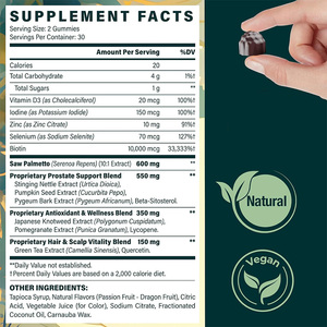 Жевательные конфеты без сахара с экстрактом пальмы сабаль (<span class=keywords><strong>Saw</strong></span> <span class=keywords><strong>Palmetto</strong></span>) для здоровья волос и простаты, прямо с завода - Product Image 4