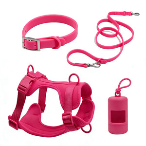 Ensemble de harnais pour chien SinSky de luxe, laisse en PVC durable avec néoprène respirant, motif imprimé personnalisé - Product Image 4
