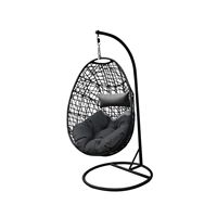 Mode Offre Spéciale usage extérieur et intérieur simple et double siège suspendu patio balançoire oeuf chaise avec pédale