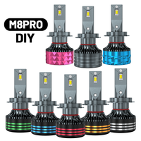 HYNBYZJ Vente en gros M8pro 140w 6000K H4 Ampoules de phares à LED pour voiture Lumières à LED de haute qualité H11 H7 9012 9005 24V Phares à LED automatiques