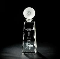 Trophée en cristal personnalisé gravé de haute qualité K9 pour champion, vente en gros Small Bridge