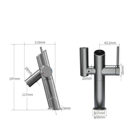 Robinet de lavabo thermostatique blanc à poignée unique, design moderne, pour lavabo sur comptoir