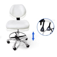 Anteeth Chaise de travail de médecin simple et confortable avec anneau de pied Tabouret de beauté professionnel Chaise d'examen réglable