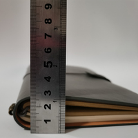 Carnet de voyage écologique à couverture souple rechargeable, couleur bronzée, impression personnalisée, agenda en cuir, carnet de marque