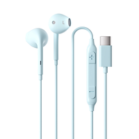 Écouteurs filaires Type C avec transducteur dynamique de 14 mm, son HD, casque Type-C avec micro, contrôle du volume, câble de 1,2 m pour Android, Windows, iOS