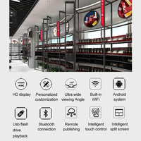 Panneau d'affichage intelligent rond et carré polychrome Panneau publicitaire Pantalla Écran mural LED pour intérieur et extérieur avec vidéo