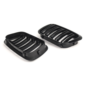 Calandre avant BMW E46 noir brillant double ligne 51138208489 pour Série 3 1998-2001 - Product Image 1
