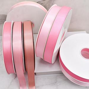 Cinta de Raso Rosa DAMAI de 0.6 cm de Ancho, 100 Yardas, Cinta de Poliéster de Doble Cara para Envolver Regalos, Ramos de Boda, Manualidades Florales - Product Image 1
