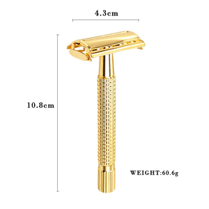 Professionale 11 centimetri In Metallo <span class=keywords><strong>Barba</strong></span> Rasatura Rasoio con Apertura Della Farfalla Micro Pettine Rasoio di Sicurezza Doppio Bordo - Product Image 6