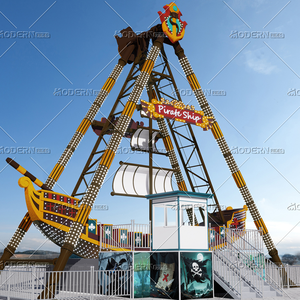 Atracción de Parque de Diversiones en Venta: Emocionante Barco Pirata de Fibra de Vidrio con 40 Asientos - Product Image 2