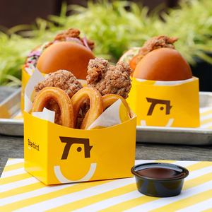 Cajas de Comida Rápida Biodegradables y Ecológicas con Logotipo Personalizado, Empaque para Llevar, Cajas de Cartón Rígido Blanco para Papas Fritas y Hamburguesas - Product Image 2