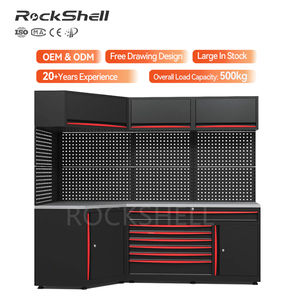 Armoire à outils modulaire Rockshell, <span class=keywords><strong>table</strong></span> d'atelier, armoire de rangement en métal pour garage, armoire <span class=keywords><strong>murale</strong></span> de garage, établi d'atelier - Product Image 3