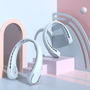 พัดลมพกพาและสวมใส่ได้ พัดลมไฟฟ้าแบบแขวนคอขนาดเล็กสำหรับคนขี้เกียจ - Product Image 5