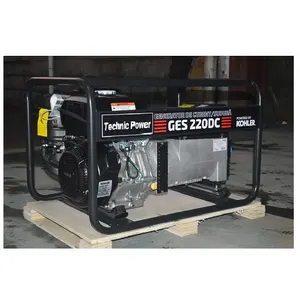 Draagbare Trolley Type 170A 200A Max. 220A Benzine Dieselmotor Dual Functie Lasser Generator