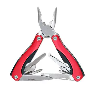 Kit de alicate de bolso multiuso Pliers13-in-1, multitool, aço inoxidável, dobrável, ferramenta multifuncional