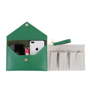 Pochette longue ODM en cuir, portefeuille OEM à motif grainé, sac à main multifonctionnel et mince pour femme, étui pour téléphone - Product Image 5