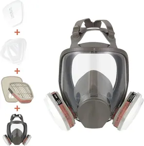 DAIERTA 인공 호흡기 보호 산업용 고무 안전 전면 가스 보호 마스크 저렴한 가격의 안전 마스크