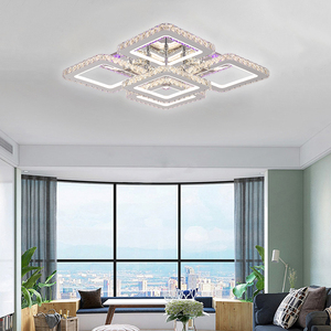 500*500mm LEight iling eiling ight Rusususic hyhythm ololor hhange Lass rystalstal eiling AMP ITH emote ontrol - Product Image 3
