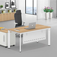 Support de bureau de travail en aluminium et acier moderne Support de table de réunion Pieds en acier de boutique pour le support de bureau du directeur