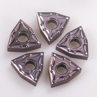 Outil de tournage pour tour, insert triangulaire en carbure de tungstène, usinage CNC, revêtement TiCN, 65HRC, fabriqué en Chine par DL