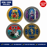 Moneda de Tarot Personalizada con Relieve 3D, Moneda de Desafío de Aleación de Zinc, Diseño Gratuito, Moneda Conmemorativa de Constelación Sol-Luna, Moneda de Premio