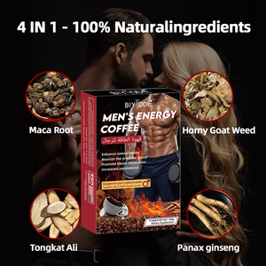 Café Biyode (Venta al por Mayor) para Hombres: Impulso de Energía y Vitalidad (Raíz de Maca y Ginseng) 15 Sobres - Product Image 2