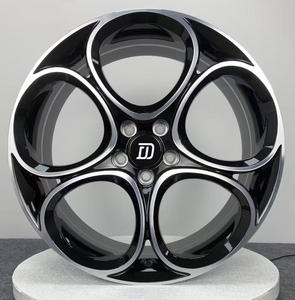 Llantas forjadas personalizadas 5x112 de 18, 19 y 20 pulgadas, llantas de aleación con cara de máquina negra brillante 8 9J para <span class=keywords><strong>Alfa</strong></span> <span class=keywords><strong>Romeo</strong></span> <span class=keywords><strong>Giulia</strong></span> Stelvio <span class=keywords><strong>GTAM</strong></span> - Product Image 1