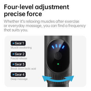 Mini pistolet de massage électrique sans fil professionnel pour relaxation corporelle complète, vibromasseur à percussion pour tissus profonds - Product Image 5