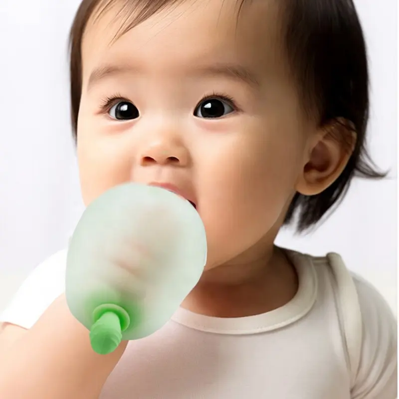 Productos ecológicos 2024, necesidades de succión, previene masajes de succión de dedos, guantes de grado alimenticio, juguete para la dentición del bebé