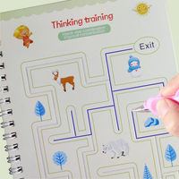 Nouvelle idée unisexe Montessori enfants jouets livre magique réutilisable pour bébé dessin écriture formation et jeu de pensée logique