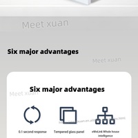 Interruptor de Pared Inteligente WiFi para EE. UU., Interruptor Táctil de 1, 2 o 3 Botones, Sin Neutro, Interruptor Inteligente para el Hogar, Compatible con eWelink, Alexa y Google Home