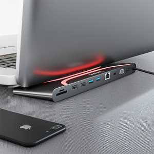 Base de Conexión USB-C 10 en 1 Lenovo LX1901, Compatible con Video 4K a 30Hz, Tarjeta SD y Tarjeta TF, Hub Ultra Delgado - Product Image 3