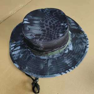 Chapeau de pêcheur camouflage à bord rond, respirant, protection solaire, chapeau de pêcheur unisexe pour adultes, pour l'extérieur - Product Image 1